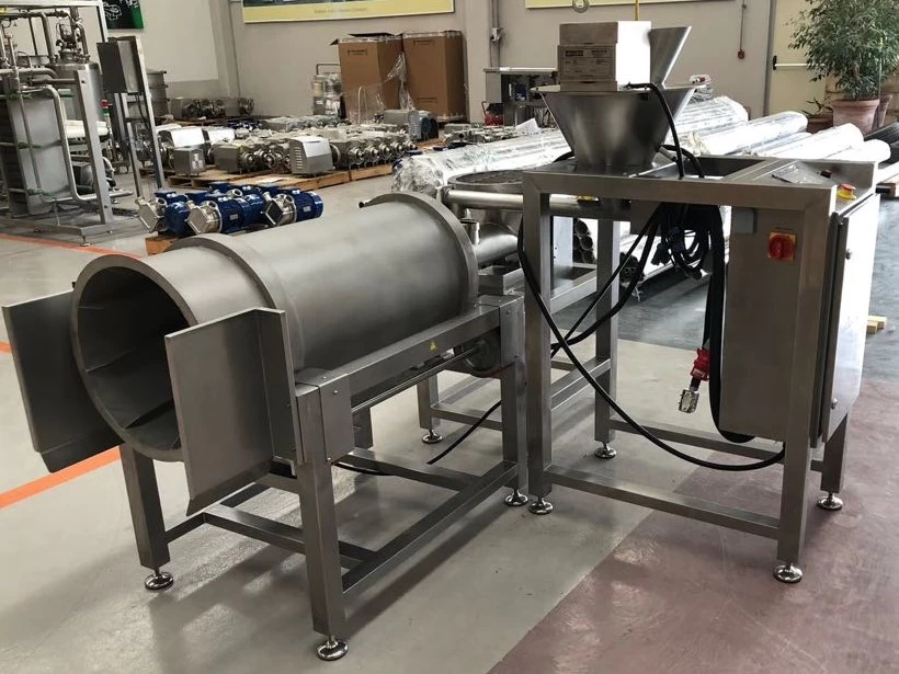 Mezcladora   automatica  de Antiapelmazante  para  queso  rallado