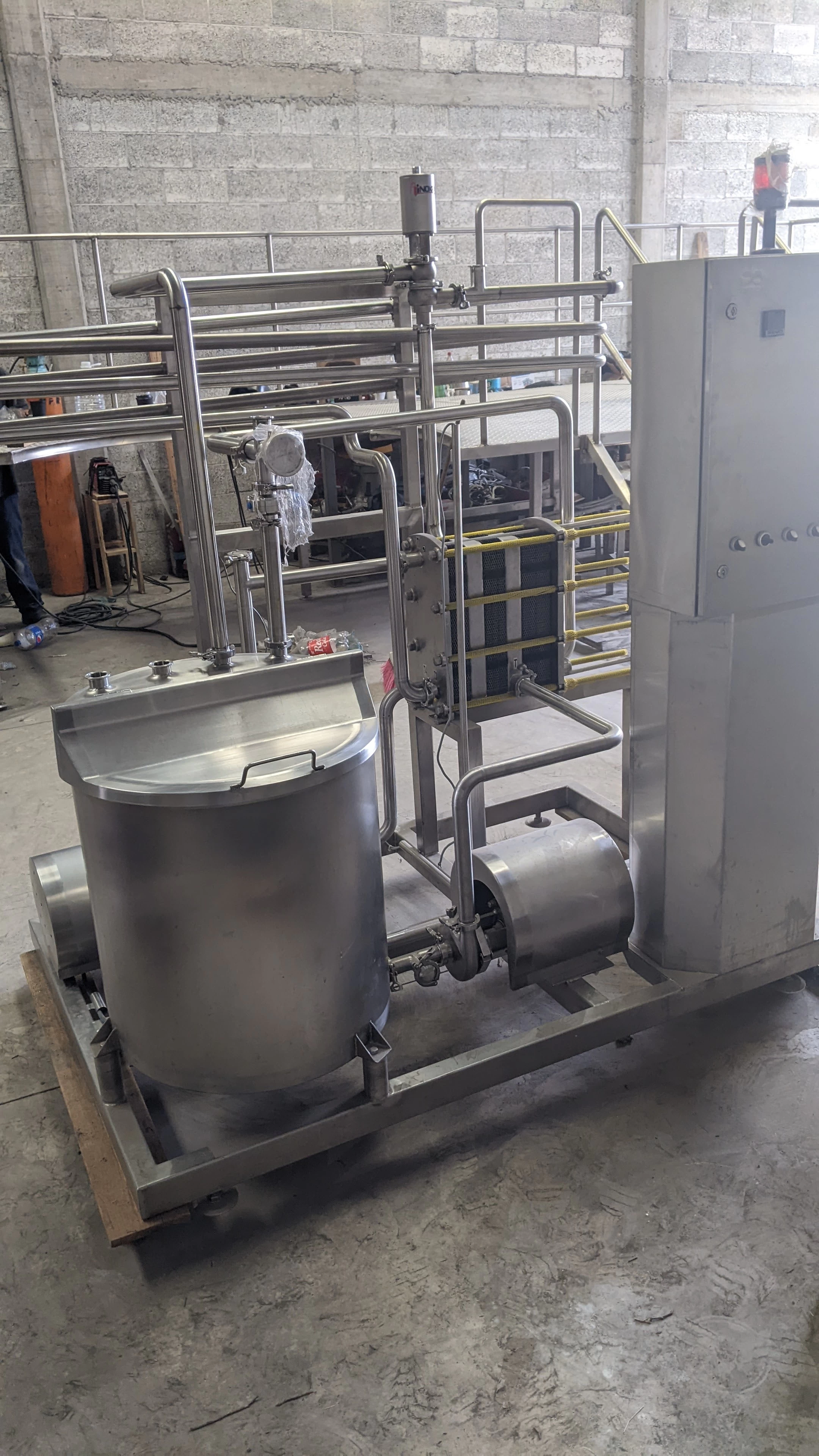Pasteurizador HTST 1,000 Lts/Hr  Leche  para  quesos 