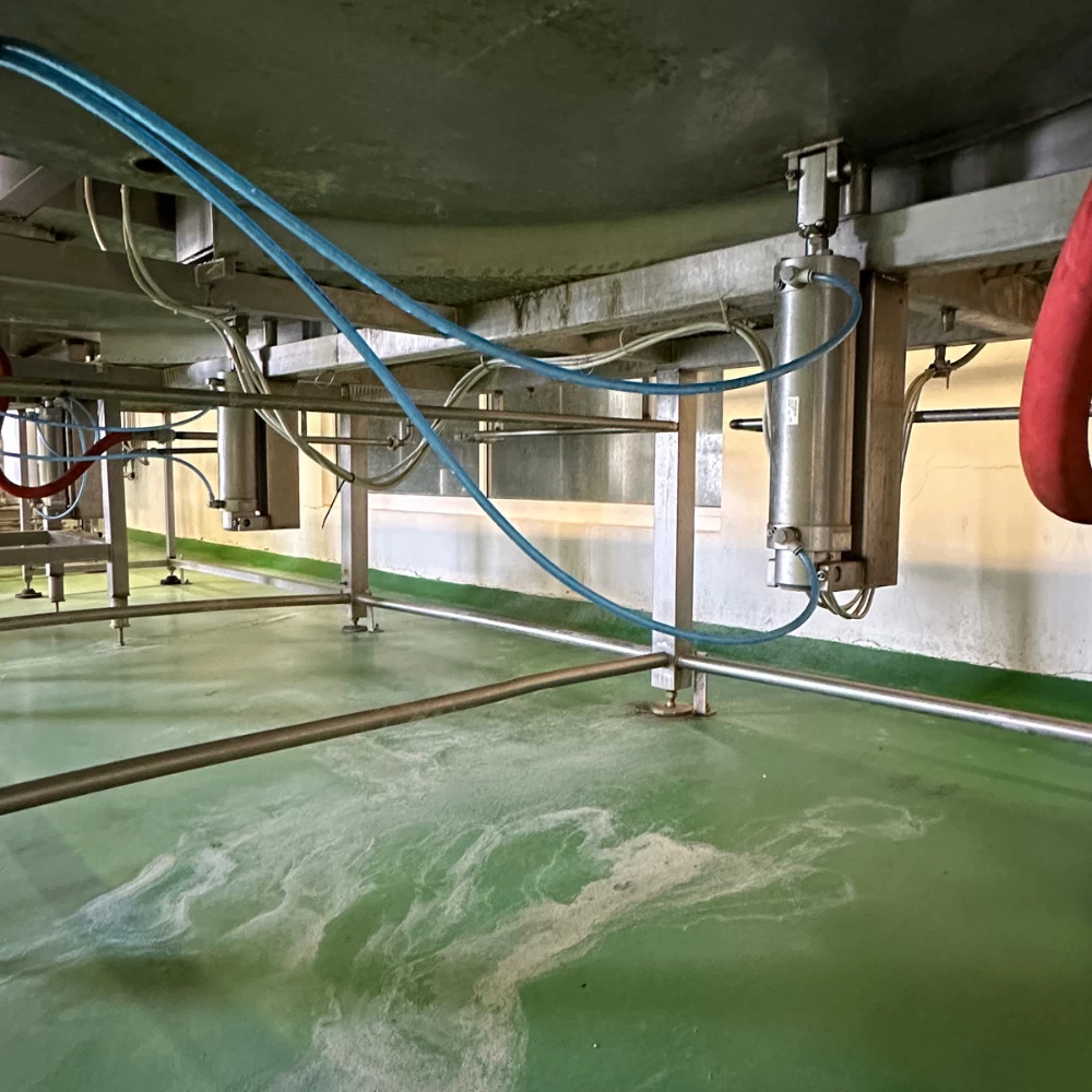 Set de tinas de cuajado 2 por 1200 lts