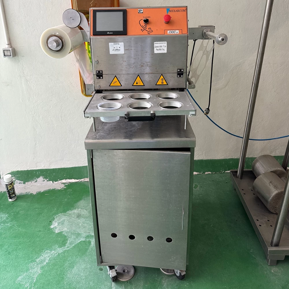 Termoselladora para envases plasticos con inyección de gas