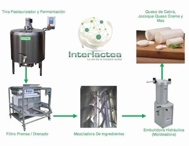 Linea De Fabricacion De Quesos De Cabra o Vaca DE CUAJADA LACTICA